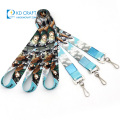 Großhandelspersonalizado einfaches einziehbares gedrucktes Logo-Nylon-Polyester-Umhängeband Sublimation benutzerdefiniertes Lanyard mit Schnalle